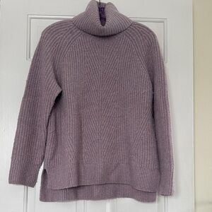 Madewell Lavender Cowl Neck Sweater